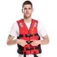 thumbnail image 2 of JARUSITE Orange Camouflage Life Jacket, Size L, Dacron Material, 600g Weight, Includes Whistle (Color Random), 2 of 6