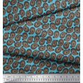 thumbnail image 3 of Soimoi Polyester Crepe Fabric Spiral & Paisley Print Sewing Fabric Yard 52 Inch Wide, 3 of 3