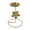2_1x Chandelier Décoratif en Fer Forgé, variante sur Chandeliers Décoratifs en Fer Forgé Chandeliers en Fer Forgé Chandeliers Tournants Porte-Bougies Décoration de Souper Romantique Porte-Bougies d'Aromathérapie (Or, 1 Pcs) Rkxzt