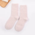 thumbnail image 3 of Women's Casual Home Solid Color Mid-Calf Socks, Warm Wool, Polyester, One Size Fits Shoe Sizes 35-42, 3 of 4