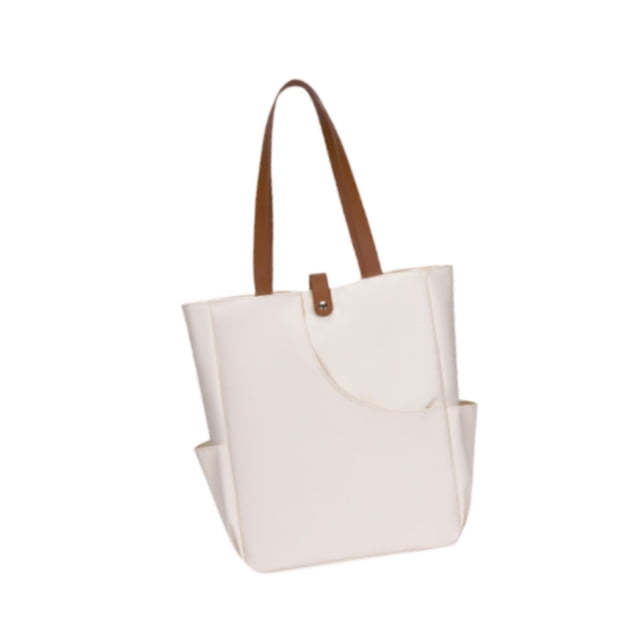 S SERENABLE Pickleball Bag Lightweight Outdoor Sports Racquet Handbag with Paddle Pocket white