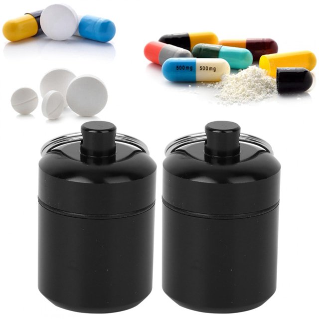 Récipient pour Médicaments, Conteneur de Pilule en Alliage d'Aluminium Imperméable pour le Camping