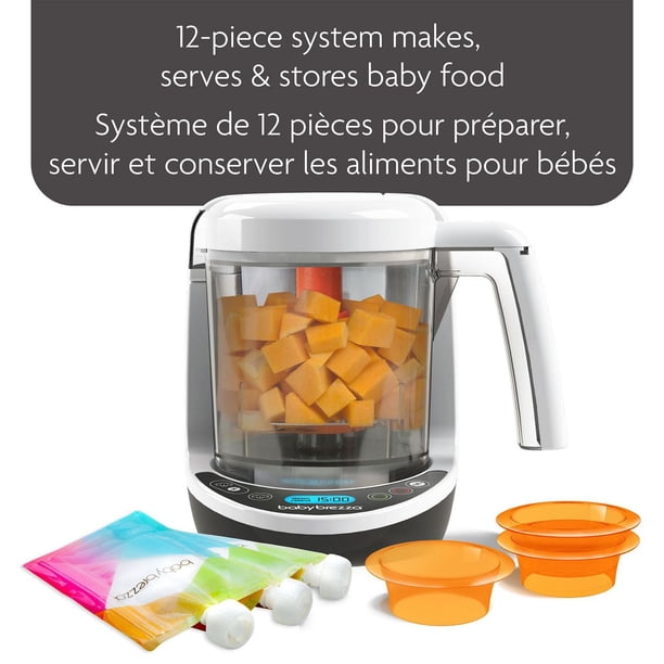 Baby Brezza One Step Baby Food Maker Deluxe, with Pouch + Funnel
