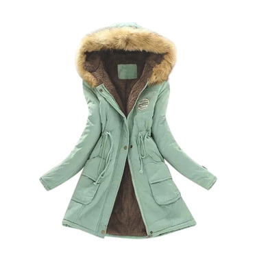 XZNGL Manteaux d'Hiver pour Femmes Longs Manteau d'Hiver Chaud pour Femmes Veste à Capuche Ajustée Manteaux d'Extérieur d'Hiver Longs Manteaux d'Hiver Longs pour Femmes Vestes pour Femmes d'Hiver Vestes d'Hiver pour Femmes