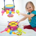 thumbnail image 2 of MVRLSH Under 10$ 5pcs Kids Roll Drum Musical Instruments Band Kit Children Toy, 2 of 8
