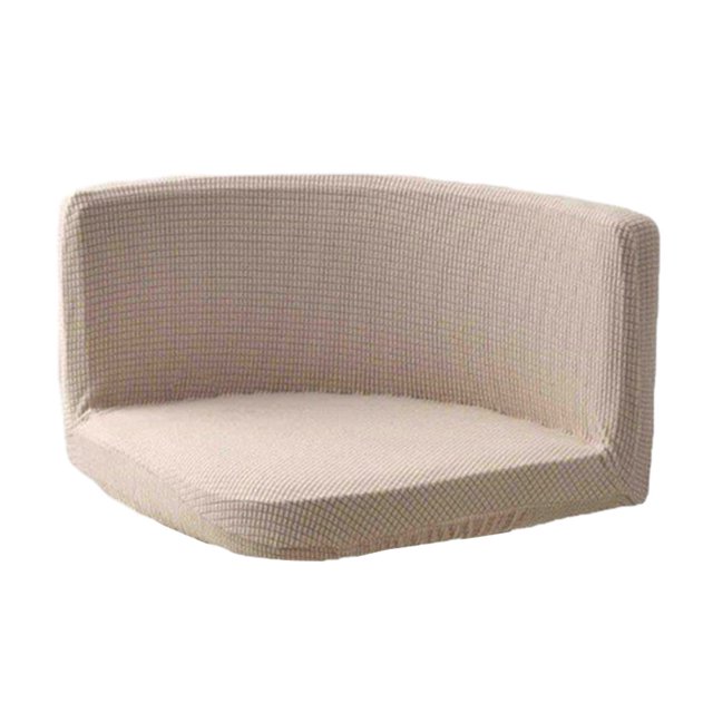 kurtrusly Trilateral Chair Covers Wide Application And Strong Elastic Chair Protection Made Easy Polyester Cover Chairs Decoration khaki 1Set
