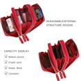 thumbnail image 4 of Small Crossbody Cell Phone Purse for Women, Mini Messenger Shoulder Handbag Wallet with Credit Card Slots,Red, 4 of 6