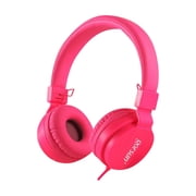 Volume Limited Over-Ear Headphones for Kids with 85dB Max Protection, Foldable Design, Padded Headband, and 3.5mm AUX Cable for Safe Music and Learning
