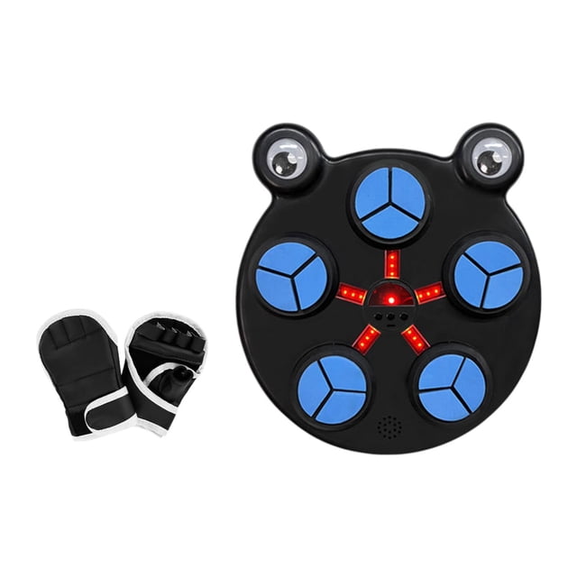Siruishop Kids Music Boxing Machine Wall Target Boxing for Home Workout Sports Black