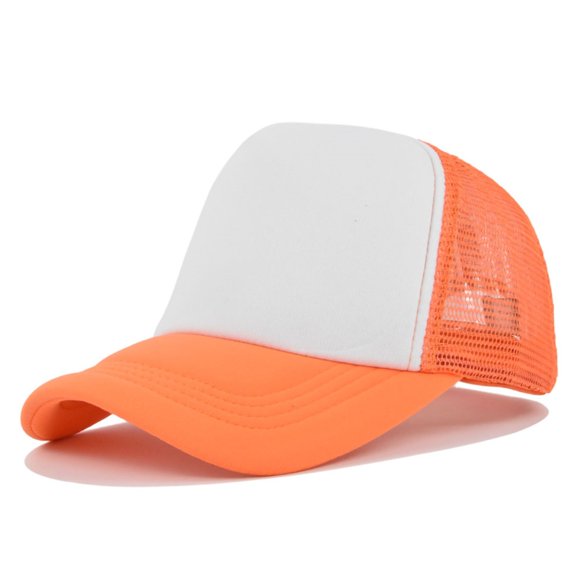 Mens And Womens Sponge Color Matching Simple Casual Peaked Cap Travel Holiday Sports Baseball Cap Baseball Caps hats for men Orange