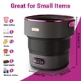 thumbnail image 2 of BeesClover Mini Portable Washing Machine and Dryer, Mini Washer 13l Portable Washing Machine Fully Automatic 3 Cleaning Modes Collapsible Camping Washer for RV Travel Hotel Laundry, 2 of 7