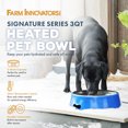 thumbnail image 2 of Farm Innovators Signature Series Bol Chauffant pour Animaux de Compagnie 3 Qt avec Insert en Acier, 2 of 9