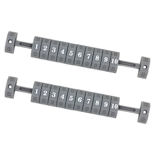 jinwen 2 Pieces Table Football Score Counter, Foosball Scoring Units, Score Keepers for Gray