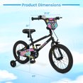 thumbnail image 2 of Costway 16 Inch Kids Bike with Training Wheels. Dual Hand & Coaster Brakes. Adjustable Seat, 2 of 8