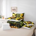 thumbnail image 4 of Erosebridal Ensemble de Lit Ananas 3D Taille Simple, Thème Fruit, Noir Jaune Vert, Réversible 7 Pcs, 4 of 5