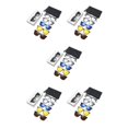 thumbnail image 2 of Transemion 5piece Magnetic Clip On Glasses Stable Fixation Dual-purpose For Eyeglasses And Smooth Line PC Frame Type 2 5Set, 2 of 6