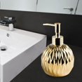 thumbnail image 2 of veasfak Ceramic Soap Dispenser Massage Oil Body Wash Refillable for Bathroom A, 2 of 9
