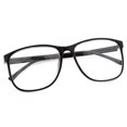 thumbnail image 3 of grinderPUNCH Clear Lens Nerdy Square Thin Plastic Frame Glasses, 3 of 5