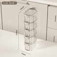 thumbnail image 1 of TIELUTT & Condiment Storage Organizer for Kitchen Cabinets And Drawers – Clear Food Prep Containers Glass Clear Storage Clear Containers for Organizing Pantry Baking Containers Storage Set Large Stora, 1 of 1