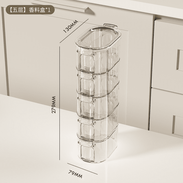 TIELUTT & Condiment Storage Organizer for Kitchen Cabinets And Drawers – Clear Food Prep Containers Glass Clear Storage Clear Containers for Organizing Pantry Baking Containers Storage Set Large Stora