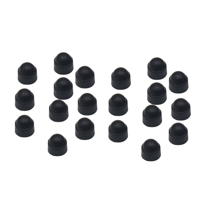 Youkk 20PCS/Set M12 Black Plastic Dome Nut for Protection Caps Cover Hexagon Screws Practical Tool No.03 1Set