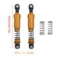 thumbnail image 4 of Xingzhi 2pack/lot Aluminium Big Bore Shocks Oil Damper For 1/10 RC Crawler LCG Cheater Rigs SCX10 TRX4 Front Rear Shock Golden 4, 4 of 6