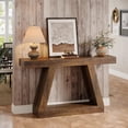 thumbnail image 5 of Tribesigns 55" Farmhouse Console Table, Wood Sofa Table with Storage for Hallway, Living Room, Brown, 5 of 5