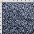 thumbnail image 3 of oneOone Viscose Chiffon Fabric Dot & Flower Floral Decor Fabric Printed BTY 42 Inch Wide, 3 of 4