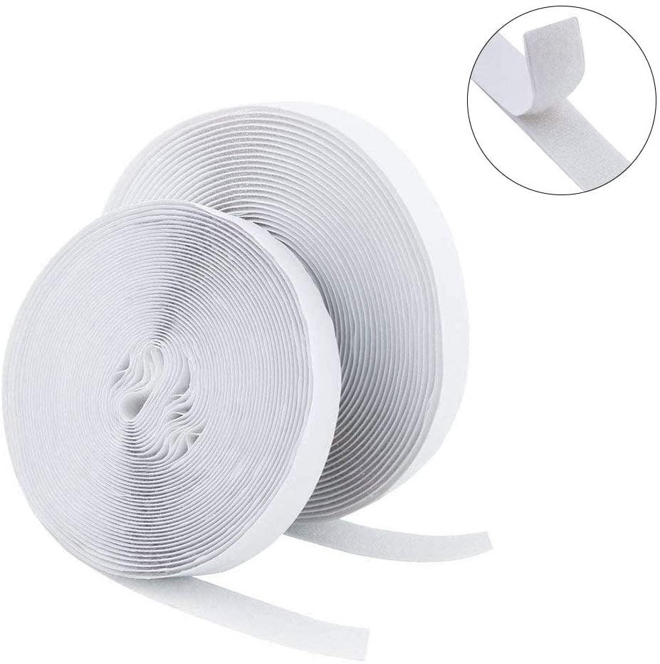 Ruban Adhésif pour Crochets et Boucles, Bandes de Fixation Auto-Adhésives