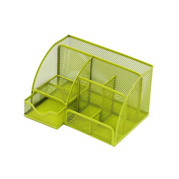 Lksixu Crayon en Maille, Organisateurs de Bureau avec 7 Compartiments pour Stylos, Marqueurs, Ciseaux et Autres Fournitures de Papeterie, Stylo pour Maison École Bureau Bacs de Rangement Organisateurs et Rangement