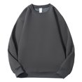 thumbnail image 1 of cfhntfmh Mens Oversized Sweatshirts Plus Size Soft Crewneck Long Sleeve Pullover Tops Fall Fashion Outfits 2024, 1 of 6