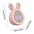 thumbnail image 3 of Lksixu Adorable Bunny Réveil avec Veilleuse pour Chambres avec Réglages Intelligents, Alarmes de Luminosité Réglables et Multiples Sonneries pour Tous les Âges Gadgets de Cuisine, 3 of 6