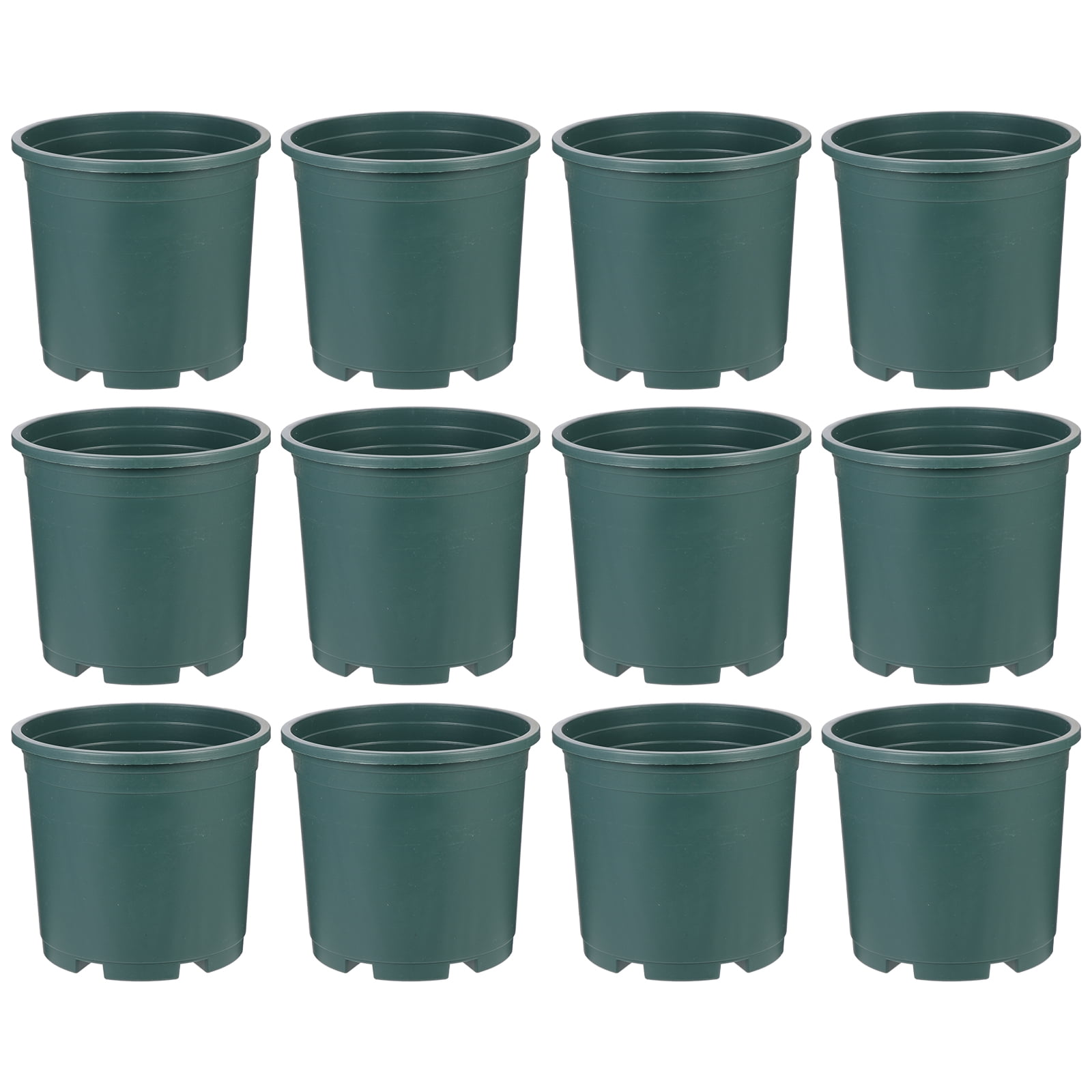 12Pcs Gardening Plastic Flower Pots Flower Planters Garden Plant Pots Garden Supplies