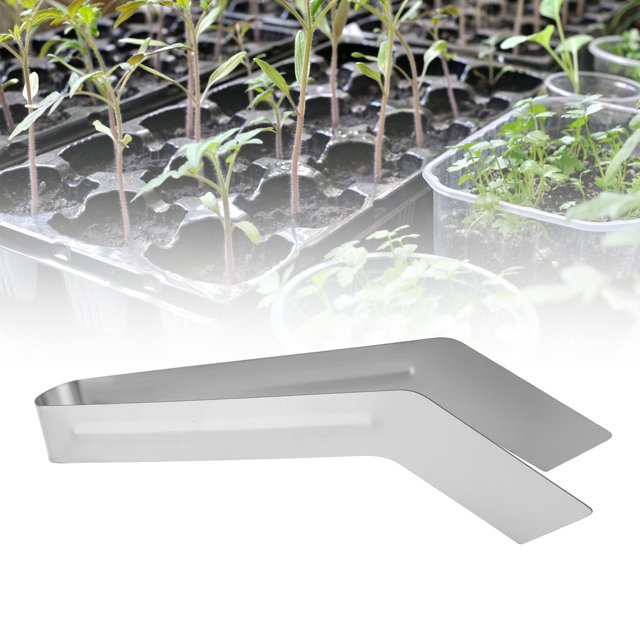 Pince de Transplantation pour Semis en Acier Inoxydable, Moins de Dommages aux Racines, Pince de Retrait de Semis pour Réduire les Dommages aux Racines, Transplantation de Jardin