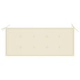 thumbnail image 5 of vidaXL Folding Garden Bench with Cushion 118 cm Bamboo, 5 of 5