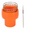 thumbnail image 2 of Wire Crochet Tool, Safe Durable Wire Crochet Loom Auto Release ABS Orange Multi Purpose  for Craft, 2 of 7