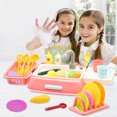 thumbnail image 3 of Dishwasher Playing Toy Electric Plastic Pretend Play Toy Kitchen Toy for Kids, 3 of 10