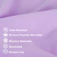 thumbnail image 3 of PiccoCasa 2 Pcs Body Pillowcases Microfiber Envelope Long Pillowcover, Queen Violet, 3 of 8