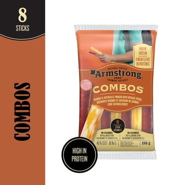 Armstrong Combos bâtonnets marbré et saucisse de jambon naturellement fumé