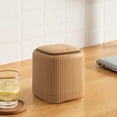 thumbnail image 4 of ZZkhGO Press Button Countertop Trash Can, Small Waste Bin with Lid for Bedside Table, Compact Garbage Bin for Bathroom Desk Kitchen, 4 of 6