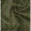 thumbnail image 1 of Soimoi Green Japan Crepe Satin Fabric Leopard Animal Skin Print Fabric by the Yard 44 Inch Wide, 1 of 6