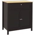 thumbnail image 1 of HOMCOM Storage Cabinet Sideboard Buffet Cabinet with Double Doors Black, 1 of 10