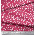 thumbnail image 2 of Soimoi Pink Poly Georgette Fabric Cow Animal Skin Printed Fabric 1 Yard 52 Inch Wide, 2 of 3