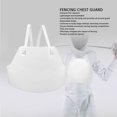 thumbnail image 4 of Fencing Chest Guard, Professional Breathable Fencer Breast Protector, Thicken Impact Guard Baseball Adjustable Lightweight Fencing Chest Guard for Soccer Baseball Rugby, 4 of 7