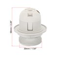 thumbnail image 2 of Unique Bargains E26/E27 Screw Thread 24mm Light Socket Retro LED Bulb Lamp Holder White 3 Pack, 2 of 5