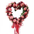 thumbnail image 1 of For Front Door Realistic Lifelike Indoor Outdoor Bright Color For Wedding Artificial Flower Valentines Day Wreath, 1 of 1