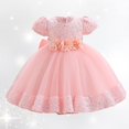 thumbnail image 2 of Robes pour Filles Formelles à Manches Bouffantes Robes de Bal Robe en Tulle pour Filles Robe de Concours pour Filles 18-24 Mois, 2 of 4
