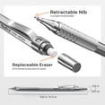 thumbnail image 3 of Nicpro Mechanical Pencils with Case, 0.5mm & 0.7mm, HB Lead, 2 Count, 3 of 7