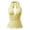 Yellow, variant on Women's Tie Back Crop Top Smocked Waist Sleeveless Slim Fit Tank for Summer Y2K Fashion Going Out Tops