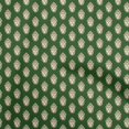 thumbnail image 1 of oneOone Tissu Viscose Georgette Vert Déesse Durga Matériel de Robe Tissu Imprimé Tissu au Mètre 42 Pouces de Large, 1 of 5